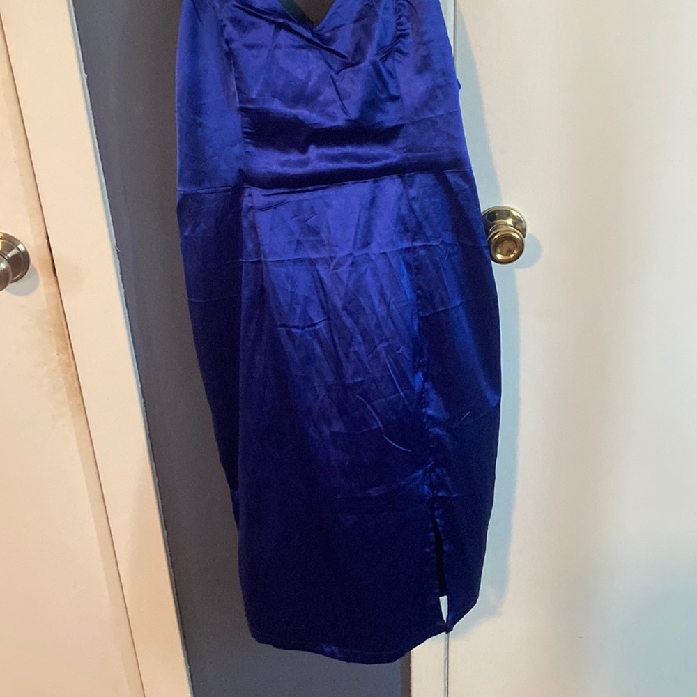 blue formal dress